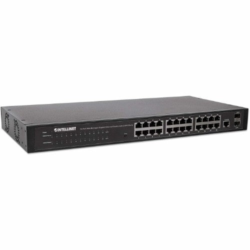 Intellinet 560917 network switch Managed Gigabit Ethernet (10/100/1000) 1U Black