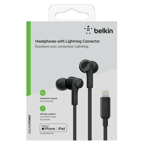 Belkin Rockstar Headphones Wired In-ear Calls/Music Black