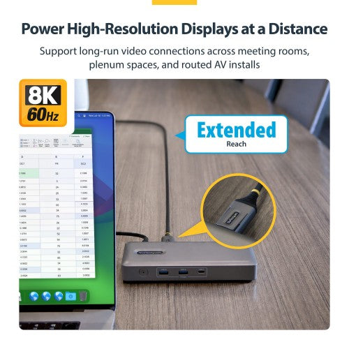 StarTech.com 8K-AOC-40M-DP-CABLE DisplayPort cable 1574.8" (40 m) Black