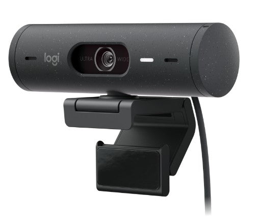 Logitech Brio 505 Full HD Webcam, TAA Compliant, Auto-Framing, Show Mode, Dual Noise Reduction Mics, Privacy Shutter