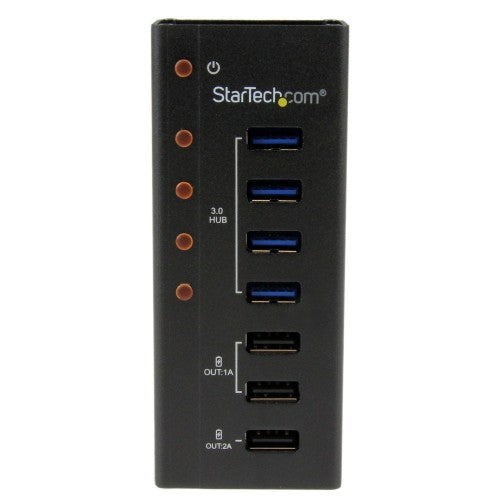 StarTech.com ST4300U3C3 interface hub USB 3.2 Gen 1 (3.1 Gen 1) Type-B 5000 Mbit/s Black
