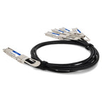 AddOn Networks Q400G-4Q56G-PDAC2M-AO InfiniBand/fibre optic cable 78.7" (2 m) 4xQSFP56 QSFP-DD Black, Silver
