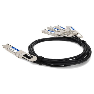 AddOn Networks Q400G-4Q56G-PDAC2M-AO InfiniBand/fibre optic cable 78.7" (2 m) 4xQSFP56 QSFP-DD Black, Silver