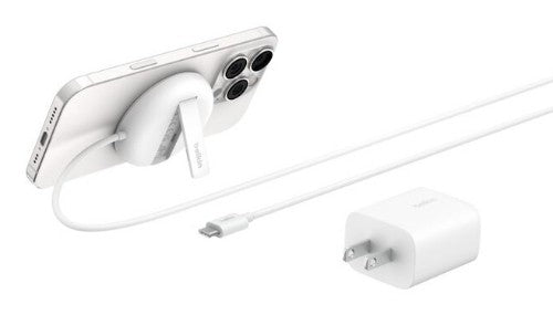 Belkin BoostCharge Pro Headphones, Smartphone White AC, USB Wireless charging Fast charging Indoor