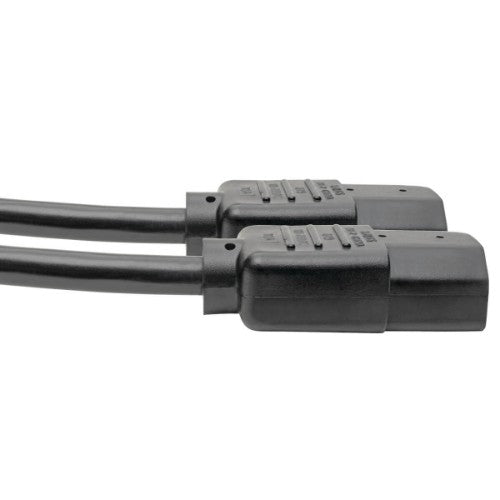 Tripp Lite P004-006-2C13 power cable Black 72" (1.83 m) C14 coupler C13 coupler