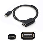 AddOn Networks USBOTG1F-AO USB cable USB 2.0 11.8" (0.3 m) Mini-USB B USB A Black
