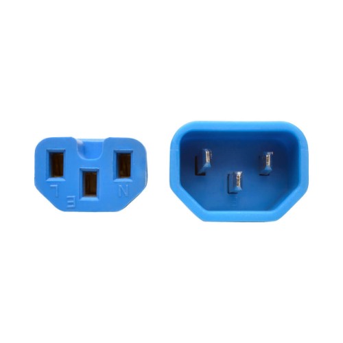 Tripp Lite P018-002-ABL power cable Blue 23.6" (0.6 m) C13 coupler C14 coupler