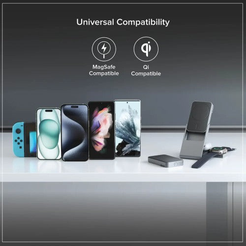 ALOGIC Matrix+ 3-in-1 5000 mAh Wireless charging Black, Silver