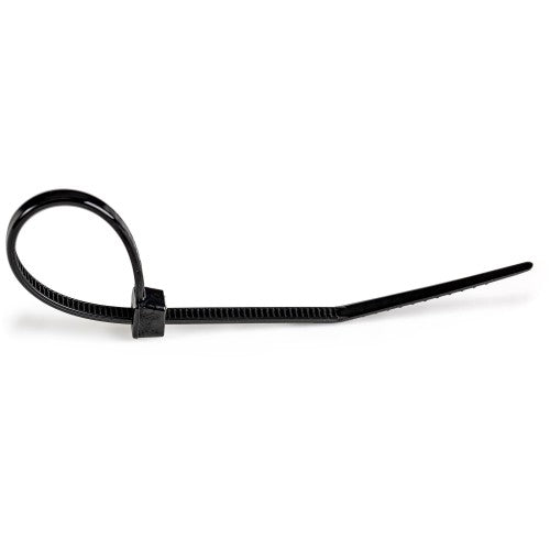 StarTech.com CBMZT6B cable tie Releasable cable tie Nylon, Plastic Black 100 pc(s)