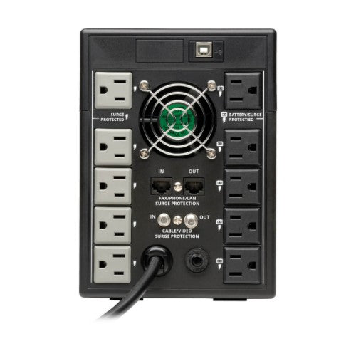 Tripp Lite OMNI1500LCDT uninterruptible power supply (UPS) Line-Interactive 1.5 kVA 810 W 10 AC outlet(s)