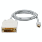 AddOn Networks MINIDP2DVIDSL3FW video cable adapter 35.8" (0.91 m) Mini DisplayPort DVI-D White