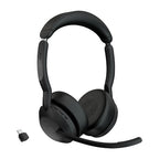 Jabra Evolve2 55 Headset Wireless Head-band Office/Call center USB Type-C Bluetooth Charging stand