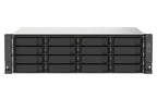 QNAP TS-1673AU-RP-16G NAS/storage server Rack (3U) Ryzen Embedded V1500B 16 GB DDR4 0 TB QNAP QTS Black, Gray
