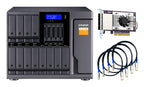 QNAP TL-D1600S-US storage drive enclosure HDD/SSD enclosure Black, Gray 2.5/3.5"