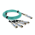 AddOn Networks 845420-B21-AO InfiniBand/fibre optic cable 275.6" (7 m) QSFP28 4x SFP28 AOC Aqua color