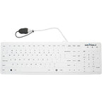 Seal Shield Seal Silk Pro keyboard Industrial USB QWERTY US English White
