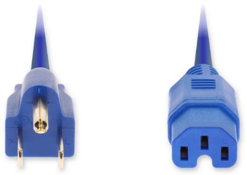 AddOn Networks ADD-N5152C15C14G6FBE power cable Blue 70.9" (1.8 m) NEMA 5-15P C15 coupler