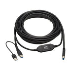 Tripp Lite U328-025-1 USB cable USB 3.2 Gen 1 (3.1 Gen 1) 300" (7.62 m) USB A USB B Black