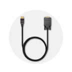 Kensington DisplayPort 1.2 (M) to VGA (M) Passive Unidirectional Cable, 6ft