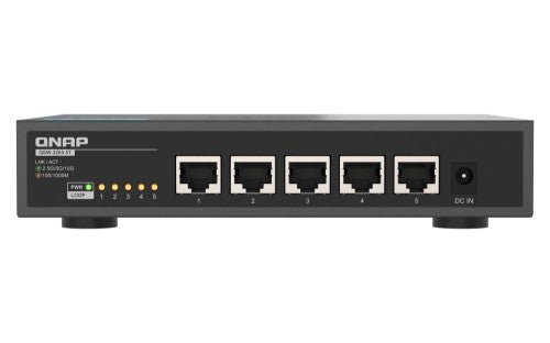 QNAP QSW-3205-5T-US network switch Unmanaged 10G Ethernet (100/1000/10000) Desktop Black