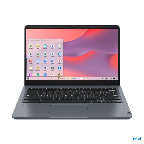 Lenovo 14e Chromebook Gen 3 Intel® N N100 14" Touchscreen Full HD 4 GB LPDDR5-SDRAM 32 GB eMMC Wi-Fi 6E (802.11ax) ChromeOS US English Gray