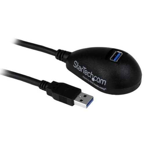 StarTech.com USB3SEXT5DKB USB cable USB 3.2 Gen 1 (3.1 Gen 1) 59.1" (1.5 m) USB A 5 Gbit/s Black - Buy IT Solutions