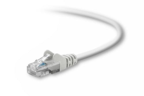 Belkin Cat5e, 25ft, 1 x RJ-45, 1 x RJ-45, White networking cable 300" (7.62 m)