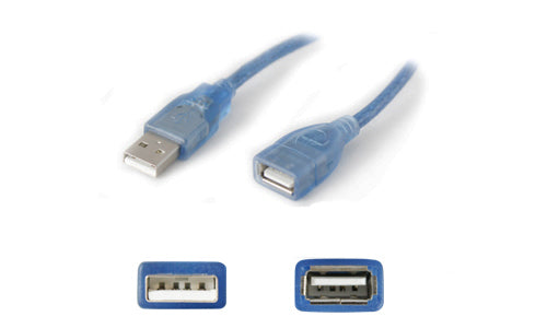 AddOn Networks 1.8m M/F USB 2.0 USB cable 70.9" (1.8 m) USB A Blue