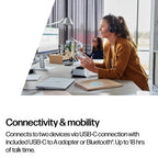 HP Poly Voyager Focus 2 USB-C-C Headset +USB-C/A Adapter TAA