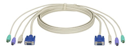 Black Box EHN7001213UVP-0009 serial cable White 106.3" (2.7 m) KVM CPU DT Pro