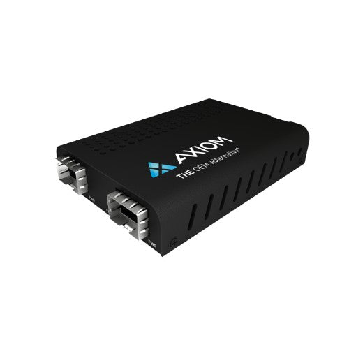 Axiom MC08-SFP-AX network media converter 1250 Mbit/s Multi-mode, Single-mode Black