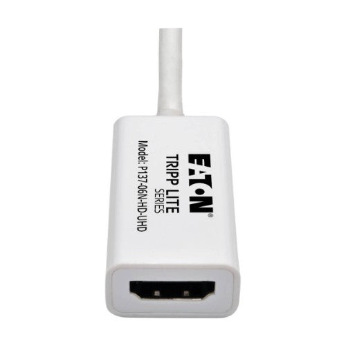 Tripp Lite P137-06N-HD-UHD video cable adapter 6" (0.152 m) Mini DisplayPort HDMI White