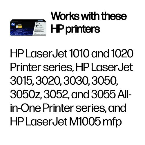 Q2612A (12A) Toner black, 2K pages