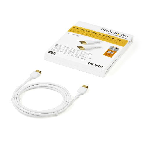 StarTech.com RHDMM2MPW HDMI cable 78.7" (2 m) HDMI Type A (Standard) White