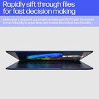 HP EliteBook Ultra G1q AI Snapdragon X1E-78-100 Laptop 14" Touchscreen 2.2K 16 GB LPDDR5x-SDRAM 512 GB SSD Wi-Fi 6E (802.11ax) Windows 11 Pro Blue