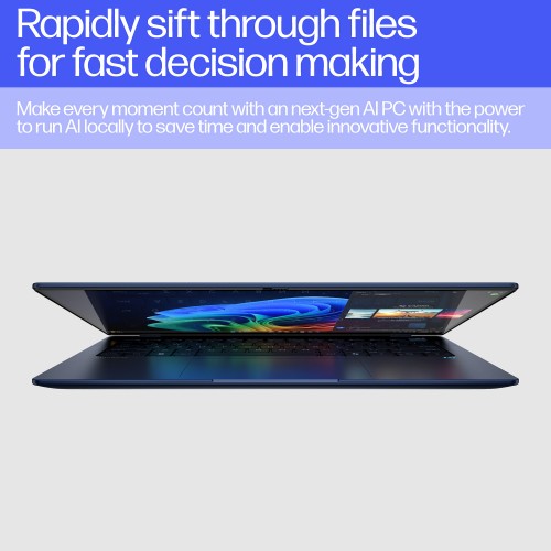 HP EliteBook Ultra G1q AI Snapdragon X1E-78-100 Laptop 14" Touchscreen 2.2K 16 GB LPDDR5x-SDRAM 512 GB SSD Wi-Fi 6E (802.11ax) Windows 11 Pro Blue