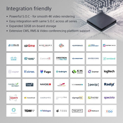 Sony FW-98BZ53L signage display Digital signage flat panel 98" LED Wi-Fi 780 cd/m² 4K Ultra HD Black Android 24/7