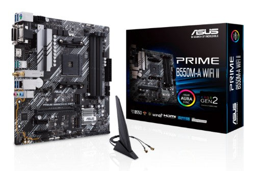 ASUS PRIME B550M-A WIFI II AMD B550 Socket AM4 micro ATX