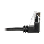 Tripp Lite Right-Angle Cat6 UTP Patch Cable (RJ45) - M/M, Gigabit, Snagless, Molded, Slim, Black, 0.31 m