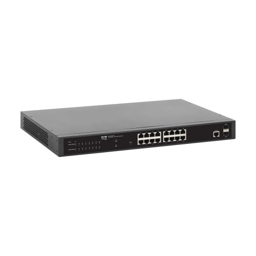 Eaton NGS16C2-1 network switch Managed L2 Gigabit Ethernet (10/100/1000) Power over Ethernet (PoE) 1U Black