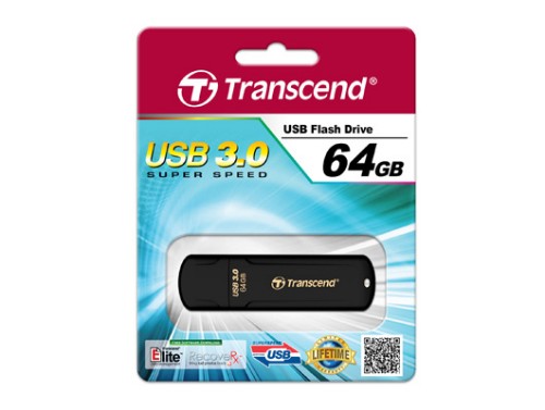 Transcend JetFlash elite 700 64GB USB 3.0 USB flash drive USB Type-A 3.2 Gen 1 (3.1 Gen 1) Black