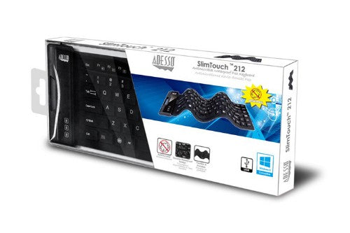 Adesso AKB-212UB keyboard USB QWERTY English Black