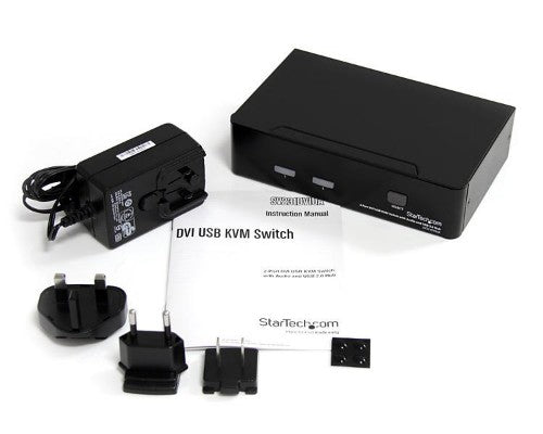 StarTech.com SV231DVIUA KVM switch Black