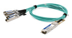 AddOn Networks QSFP-4SFP25G-AOC1M-AO InfiniBand/fibre optic cable 39.4" (1 m) QSFP28 4x SFP28 DAC Aqua color, Stainless steel