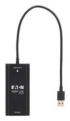Eaton U444-H4K6-CAP video cable adapter 11.8" (0.3 m) USB Type-A HDMI Black