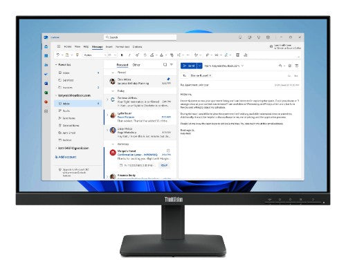 Lenovo ThinkVision S24-4e computer monitor 23.8" 1920 x 1080 pixels Full HD LED Black