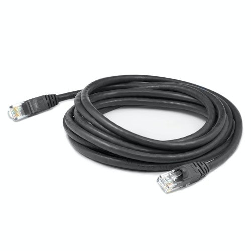 AddOn Networks ADD-5FSLCAT6A-BK networking cable Black 59.8" (1.52 m) Cat6a U/UTP (UTP) Round