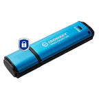 Kingston Technology IronKey Vault Privacy 50 USB flash drive 256 GB USB Type-C 3.2 Gen 1 (3.1 Gen 1) Black, Blue