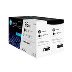 HP 26A 2-pack Black Original LaserJet Toner Cartridges