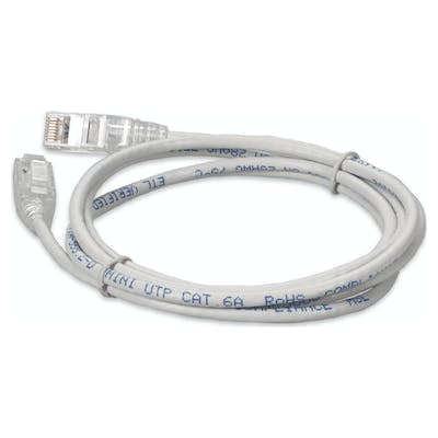 AddOn Networks ADD-7FSLCAT6A-WE networking cable White 83.9" (2.13 m) Cat6a U/UTP (UTP) Round